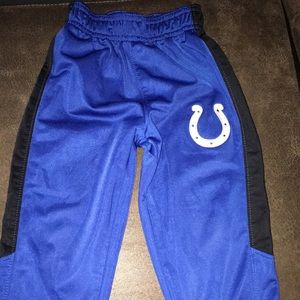 Boys Indianapolis Colts athletic pants, size 2T